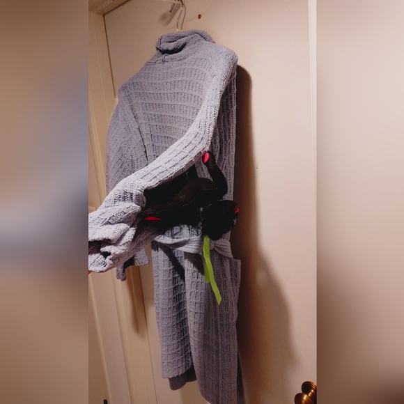 Women's Custom Crazy Cat Kitty Plushie Colorado Clothing Midi Robe. - Picture 6 of 8